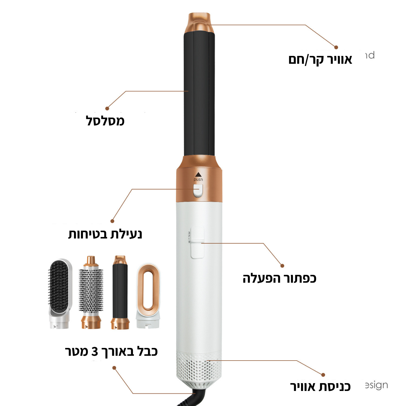 שיין פרו - מעצב השיער האולטימטיבי 5 ב-1