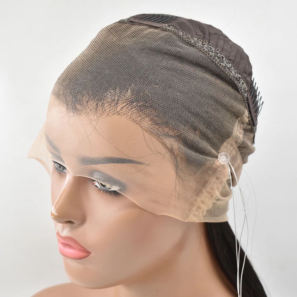 פאת שיער בתולי ללא דבק למראה טבעי ומושלם-עם רצועה נסתרת לייס 360°
